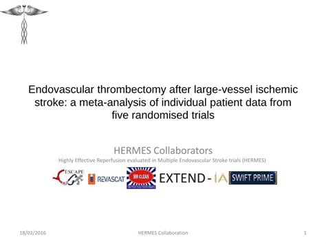 hermes collaboration stroke|thrombectomy after ischaemic stroke.